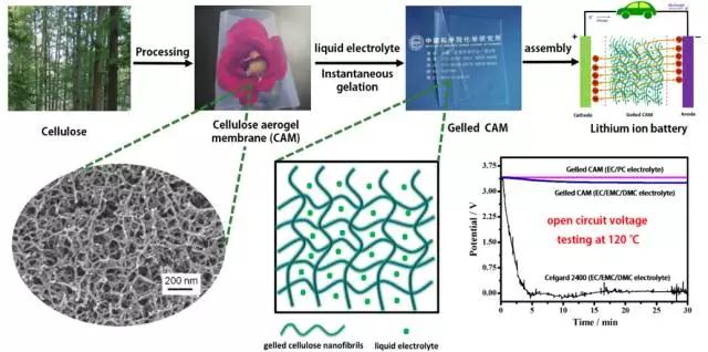 鋰離子電池應用：纖維素氣凝膠膜的優(yōu)勢有哪些？