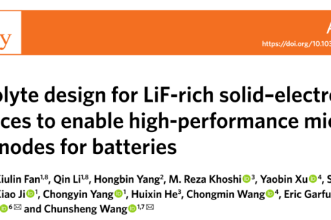 王春生《自然·能源》富LiF新型電解液的設(shè)計(jì)助力高性能微米級合金陽極電池