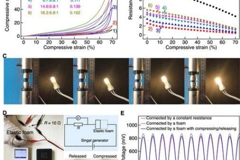 北京科技大學(xué)等《ACS Appl. Electron. Mater.》：使用碳納米管支架開發(fā)彈性，堅固和高度多孔的金屬泡沫