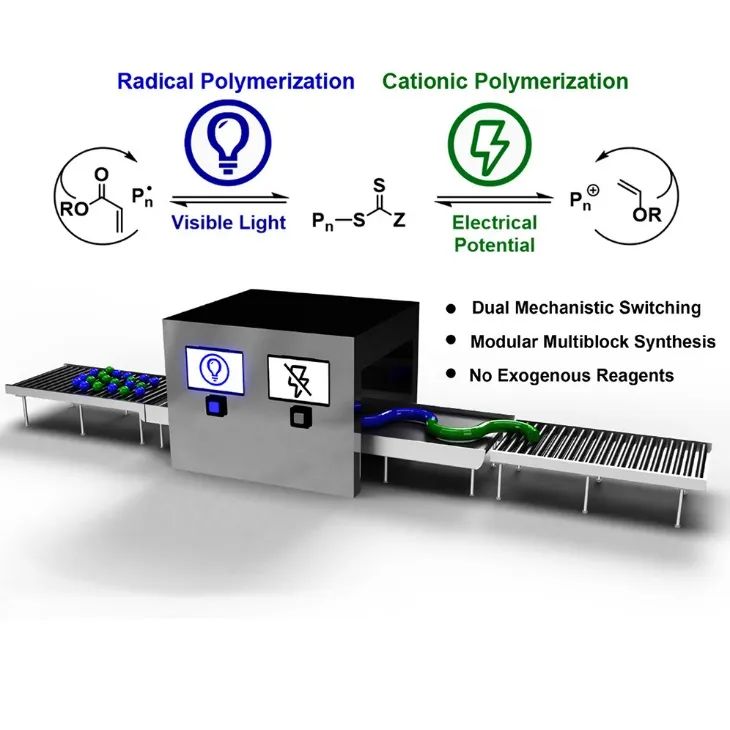 ?康奈爾大學(xué)《Chem》：光電交替作用，聚合機理隨心切換，輕松合成六嵌段共聚物