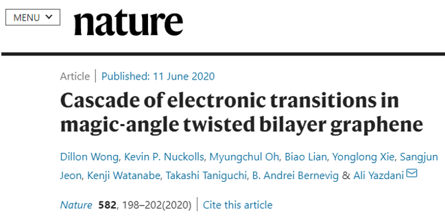 今年最火課題之一！魔角石墨烯三個(gè)月內(nèi)第5篇《Nature》！