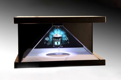 全息投影技術（front-projected holographic display）也稱虛擬成像技術