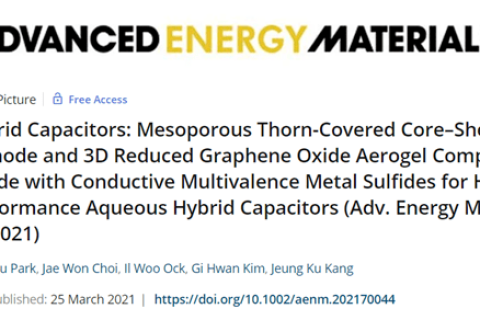 3D石墨烯氣凝膠水性電容器，1分鐘充電