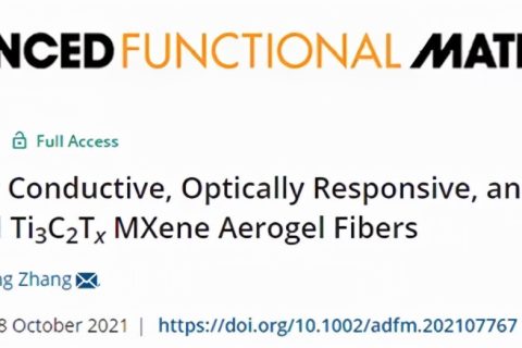 新型MXene氣凝膠纖維，具有超高電導率和電熱/光熱響應性！